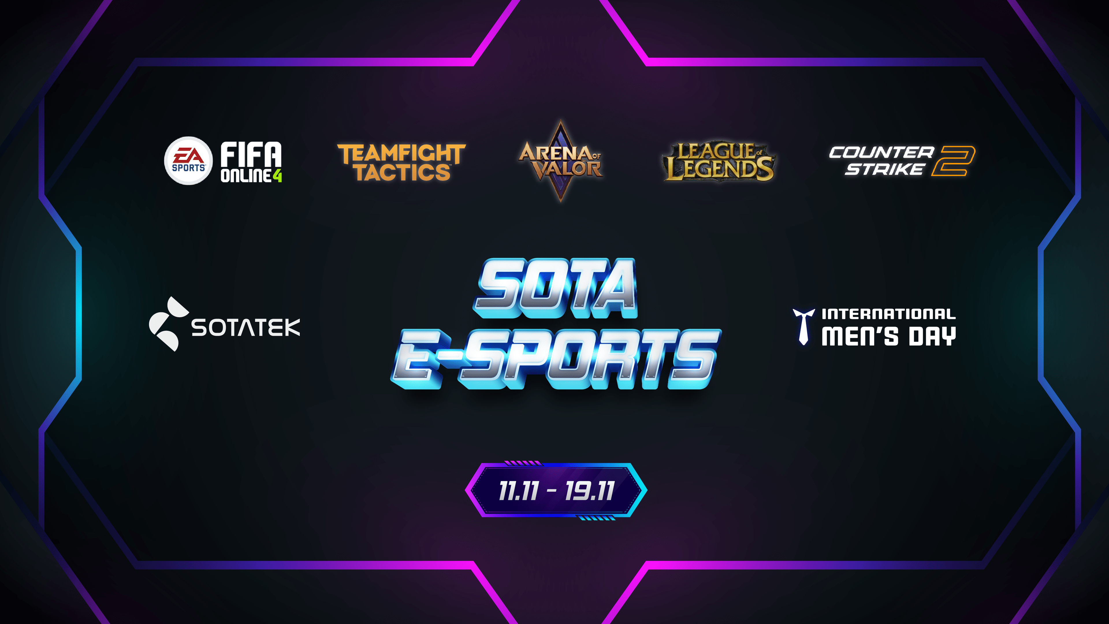 SOTA E-sport Championship 2023 | Happy International Men's Day - Sota ...